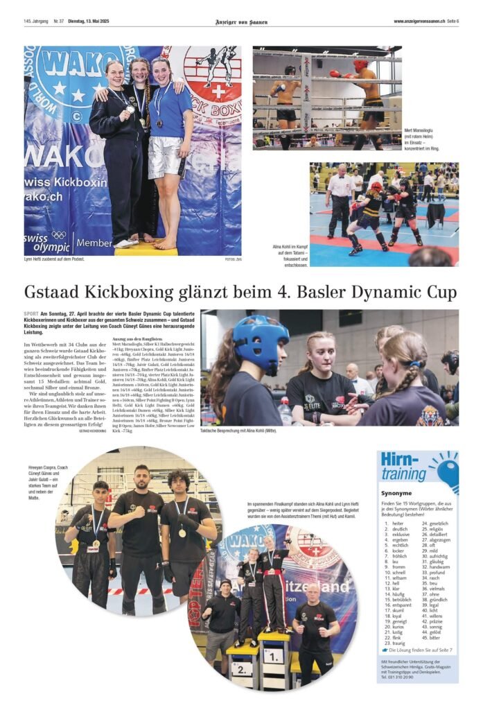gstaad kickboxing shines at the 4th basel dynamic cup